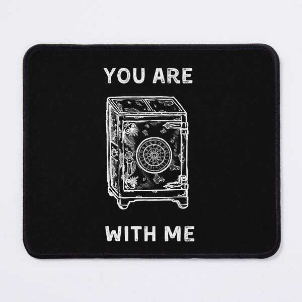 Item preview, You Are Safe With Me, Vintage Ink Safe Illustration, Dark Romance Gift Print designed and sold by Vesivariart.