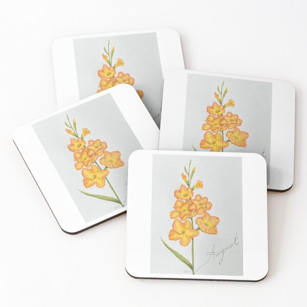 Item preview, Summer - August Watercolor Flower - Gladiolus: Integrity designed and sold by MiniRadiance.