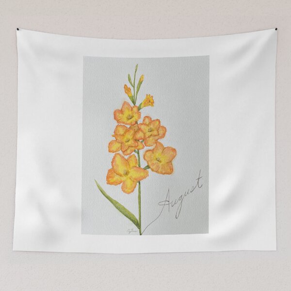 Item preview, Summer - August Watercolor Flower - Gladiolus: Integrity designed and sold by MiniRadiance.