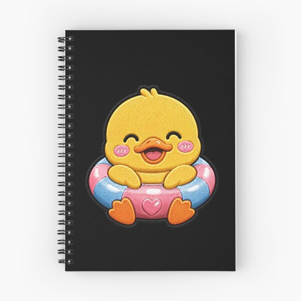 Item preview, Cute Duck Floating Embroidery Patch | Kawaii Chibi Duck designed and sold by ColorSplash123.