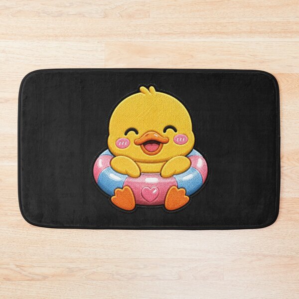 Item preview, Cute Duck Floating Embroidery Patch | Kawaii Chibi Duck designed and sold by ColorSplash123.