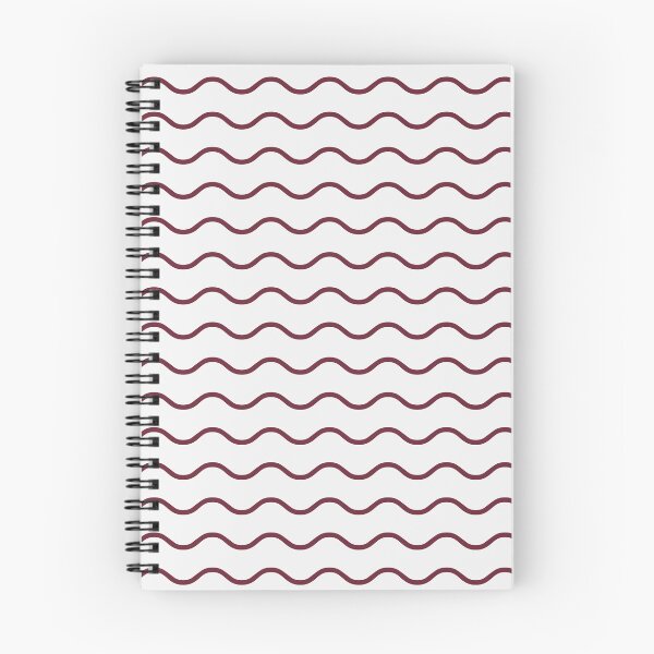 Item preview, White And Burgundy Waves Pattern designed and sold by pattern-archive.