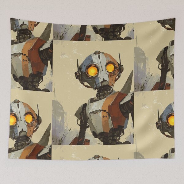 Item preview, Explorer of the Wastes - Retro Robot designed and sold by bapupa.