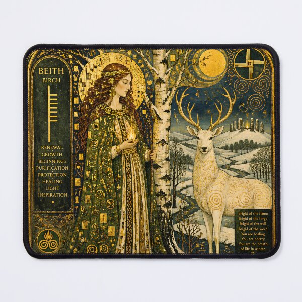 Item preview, The Celtic Tree Calendar I: Brigid and the Birch Moon designed and sold by Stoneflower-Art.