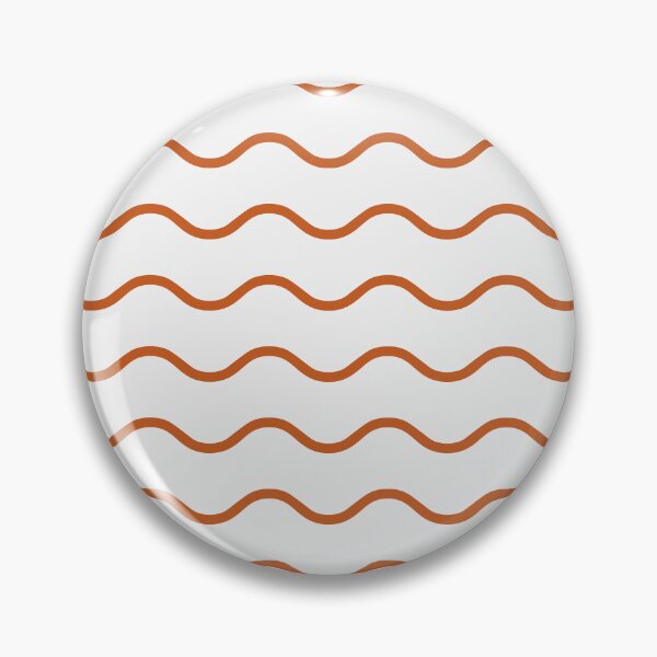 Item preview, White And Burnt Orange Waves Pattern designed and sold by pattern-archive.