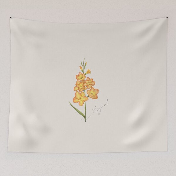 Item preview, Summer - August Watercolor Flower - Gladiolus: Integrity designed and sold by MiniRadiance.