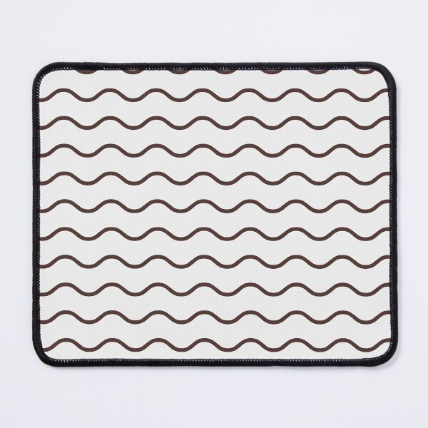 Item preview, White And Chocolate Waves Pattern designed and sold by pattern-archive.