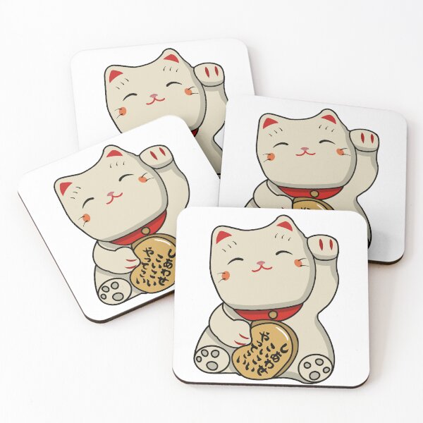 Item preview, Lucky Cat Sticker l Postcards from Tokyo designed and sold by BellaDesignCo.