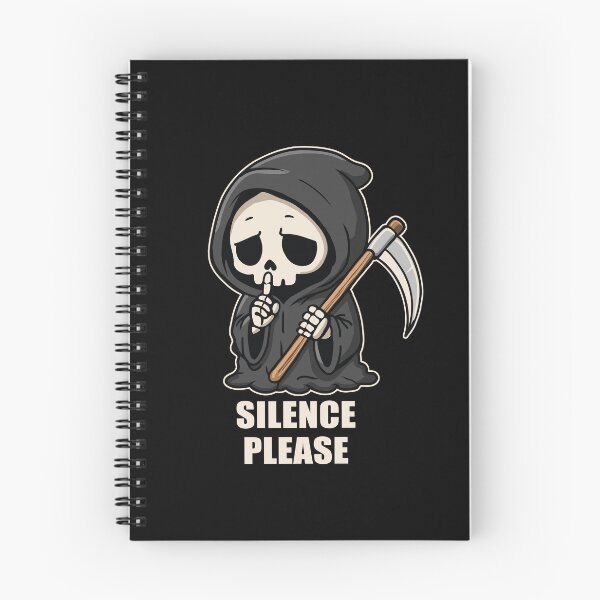 Item preview, Silence Please Cute Grim Reaper designed and sold by sandoor.