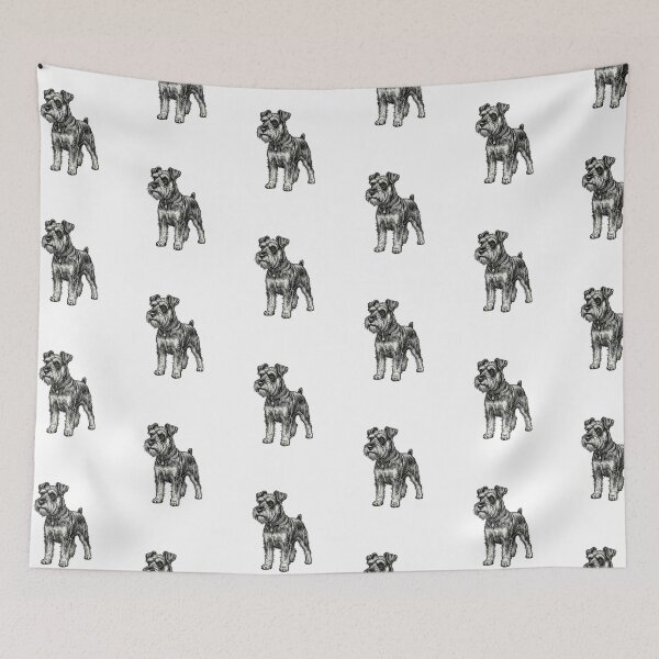 Item preview, Cute Vintage Miniature Schnauzer designed and sold by SOUFIANE1991.