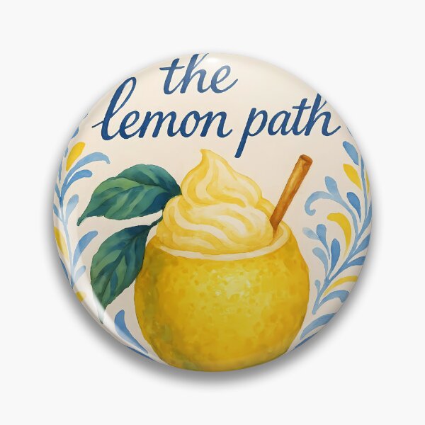 Item preview, The Lemon Path Maiori–Minori – Italian Lemon Sorbet Mediterranean Tile Design designed and sold by EmeraldeaArt.