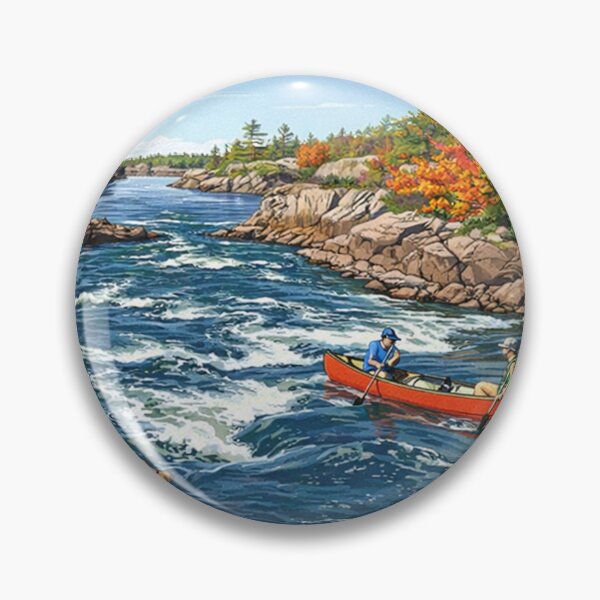 Item preview, French River Vintage Travel Sticker designed and sold by francous03.