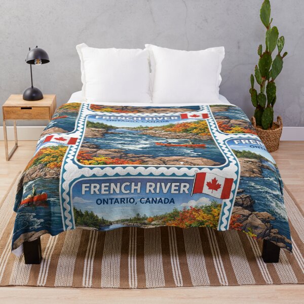 Item preview, French River Vintage Travel Sticker designed and sold by francous03.