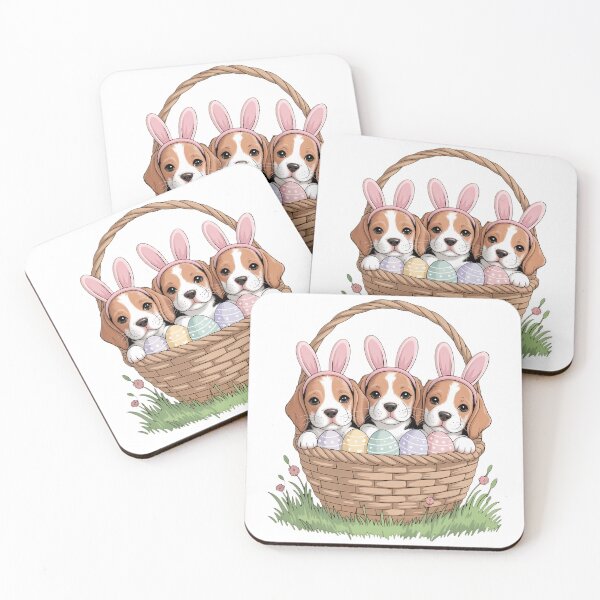 Item preview, Basset Hound Bunny Easter Basket Egg Easter Day designed and sold by TrinaEspinoza.