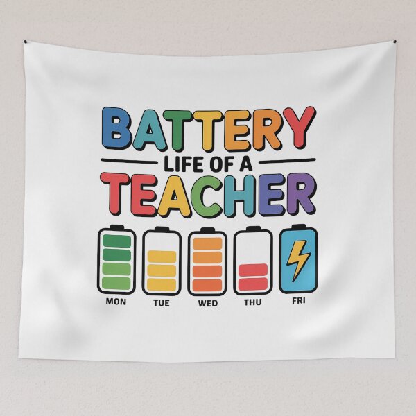Item preview, Battery Life Of A Teacher designed and sold by TrinaEspinoza.