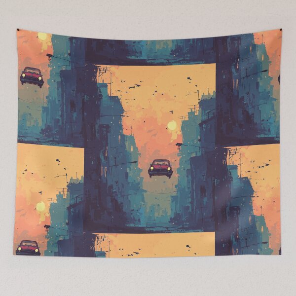 Item preview, Sunset Over the District - Flying Car designed and sold by bapupa.