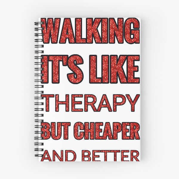 Item preview, Walking It'S Like Therapy But Cheaper And Better Red Rhinestone designed and sold by TheIconSmith.