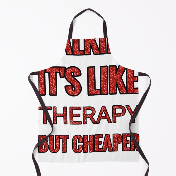Item preview, Walking It'S Like Therapy But Cheaper And Better Red Rhinestone designed and sold by TheIconSmith.