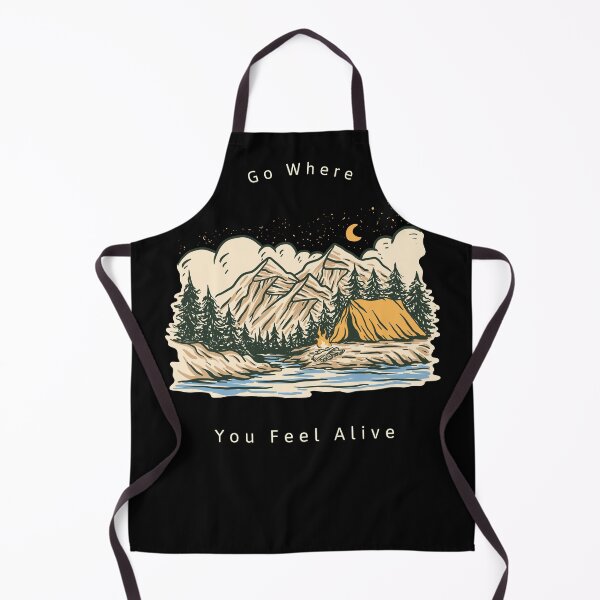 Item preview, Go Where You Feel Alive - Vintage Outdoor Camping Illustration designed and sold by AbulailArt.