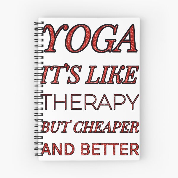 Item preview, Yoga It'S Like Therapy But Cheaper And Better Red Rhinestone designed and sold by TheIconSmith.