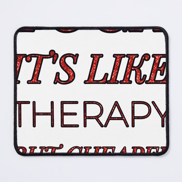 Item preview, Yoga It'S Like Therapy But Cheaper And Better Red Rhinestone designed and sold by TheIconSmith.