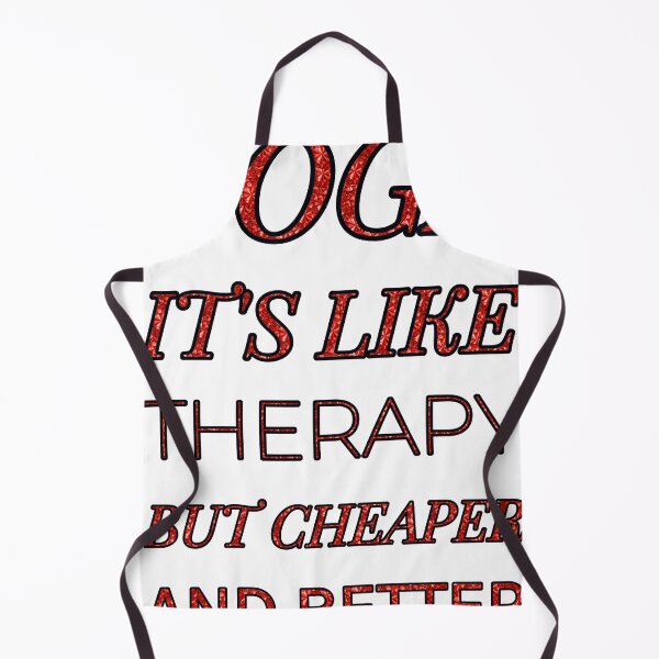 Item preview, Yoga It'S Like Therapy But Cheaper And Better Red Rhinestone designed and sold by TheIconSmith.