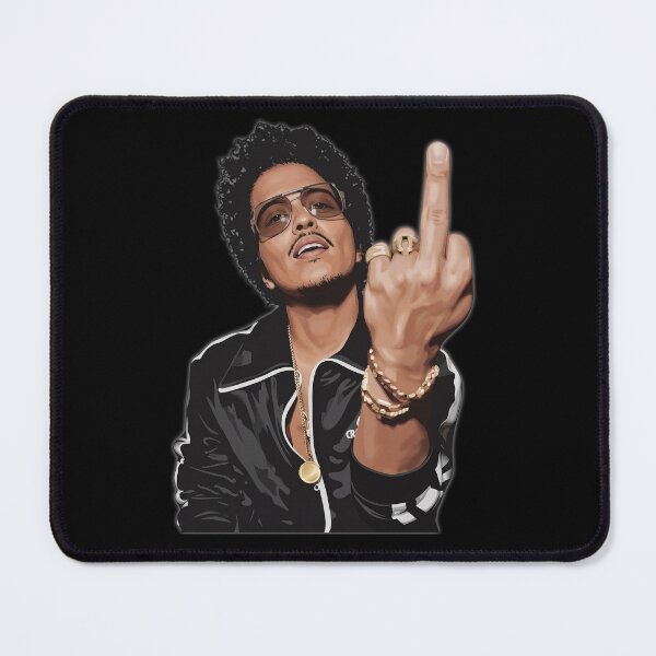 Item preview, Bruno Mars Middle Finger Funny Retro Art designed and sold by AnaHahn.