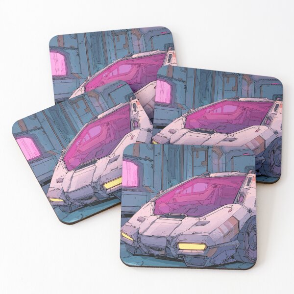Item preview, Neon Garage Prototype - Retrofuturistic Vehicle designed and sold by bapupa.