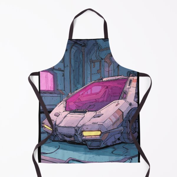 Item preview, Neon Garage Prototype - Retrofuturistic Vehicle designed and sold by bapupa.