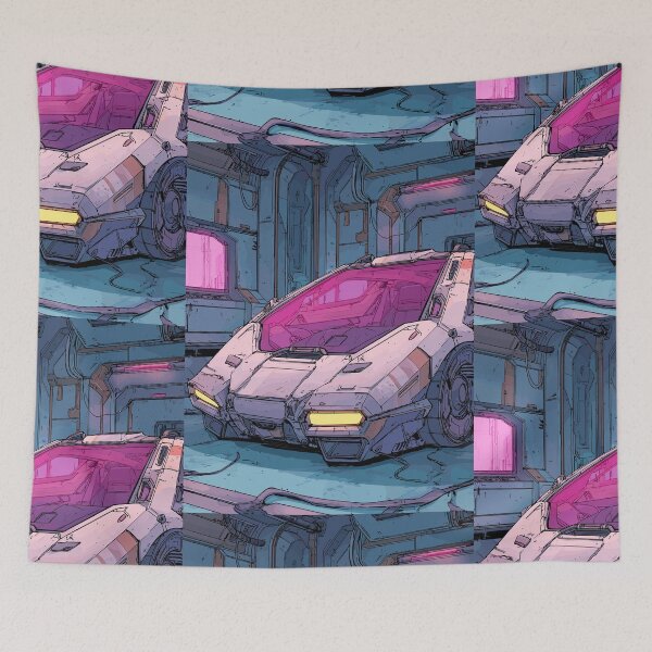 Item preview, Neon Garage Prototype - Retrofuturistic Vehicle designed and sold by bapupa.