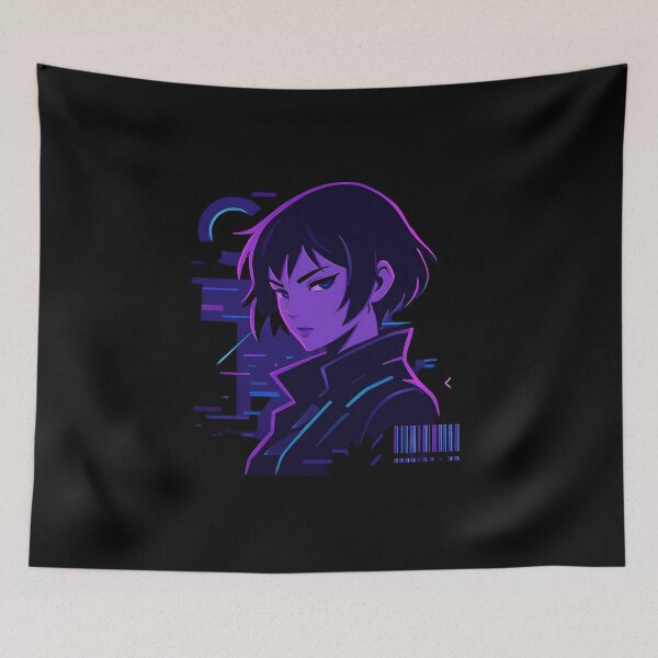 Item preview, Cyberpunk Glitch Anime Girl Aesthetic designed and sold by LYZ7VANI.