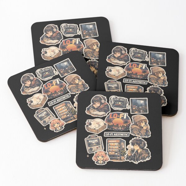 Item preview, Lo-Fi Stickers designed and sold by IMOBILYARI VibeCore.