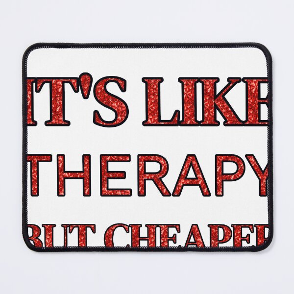 Item preview, Tai Chi It'S Like Therapy But Cheaper And Better Red Rhinestone designed and sold by TheIconSmith.