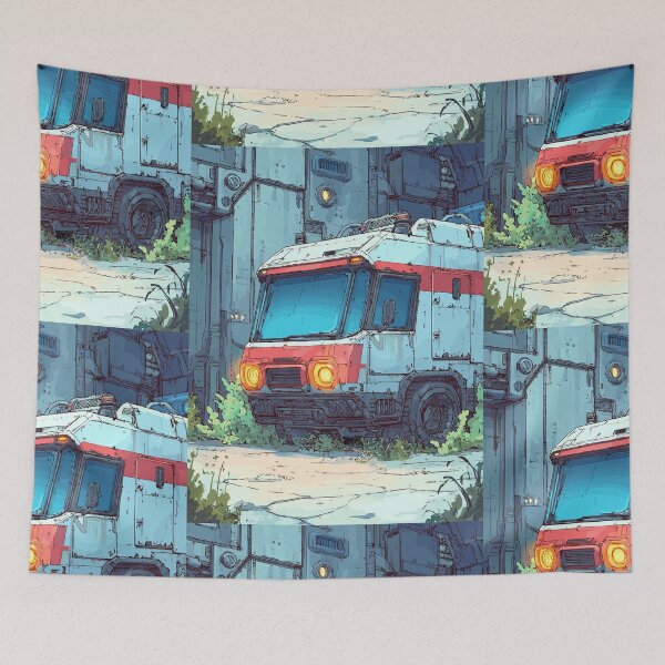 Item preview, The Arctic Service Van - Retrofuturistic Vehicle designed and sold by bapupa.