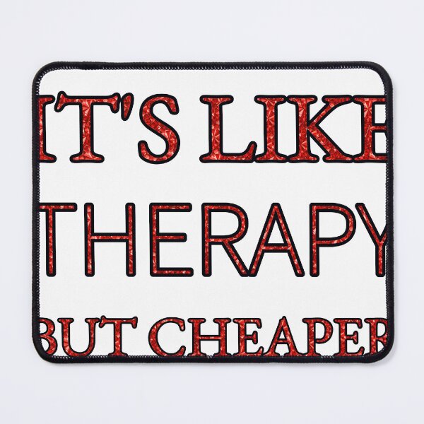 Item preview, Spinning It'S Like Therapy But Cheaper And Better Red Rhinestone designed and sold by TheIconSmith.