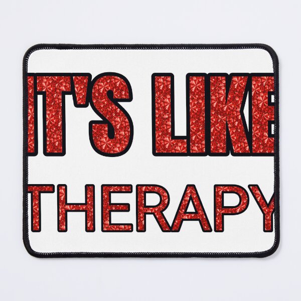 Item preview, Dance It'S Like Therapy But Cheaper And Better Red Rhinestone designed and sold by TheIconSmith.
