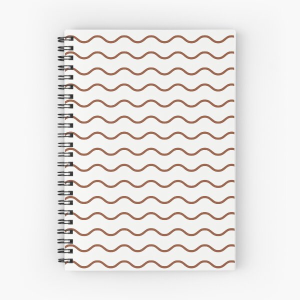 Item preview, White And Copper Waves Pattern designed and sold by pattern-archive.