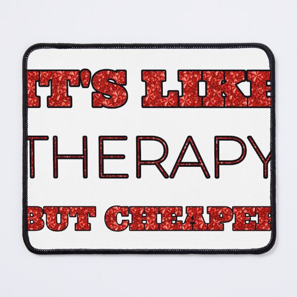 Item preview, Badminton It'S Like Therapy But Cheaper And Better Red Rhinestone designed and sold by TheIconSmith.
