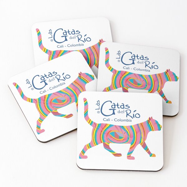 Item preview, Las Gatas del Río — Iconic Cali Cats Art | Felinos Urbanos Caleños designed and sold by ColombianaShop.