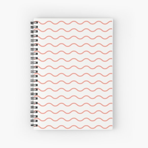 Item preview, White And Coral Waves Pattern designed and sold by pattern-archive.