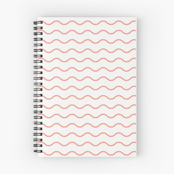 Item preview, White And Coral Waves Pattern designed and sold by pattern-archive.