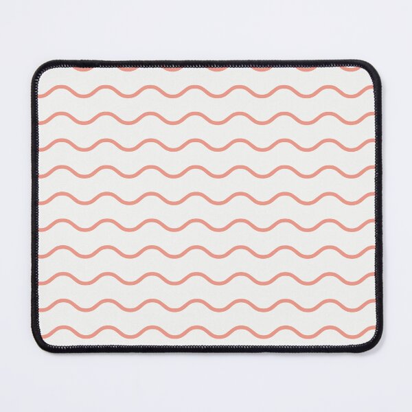 Item preview, White And Coral Waves Pattern designed and sold by pattern-archive.
