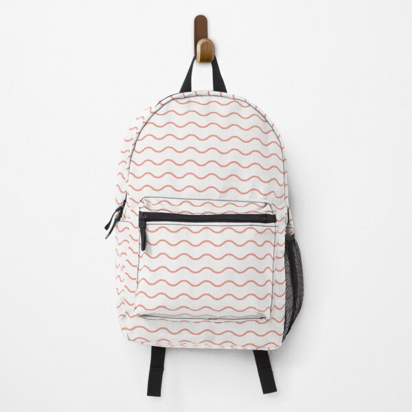 Item preview, White And Coral Waves Pattern designed and sold by pattern-archive.