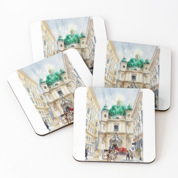 Item preview, Vienna St. Peter's Church Watercolor designed and sold by caracatita75.