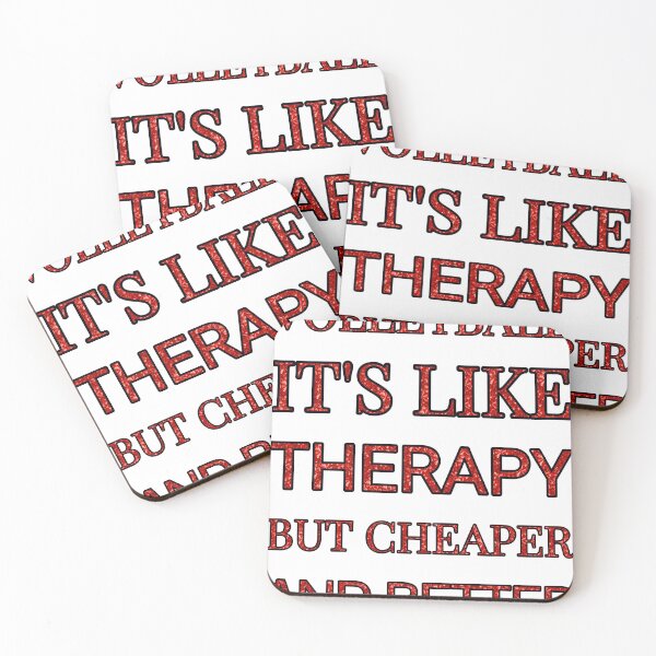 Item preview, Volleyball It'S Like Therapy But Cheaper And Better Red Rhinestone designed and sold by TheIconSmith.
