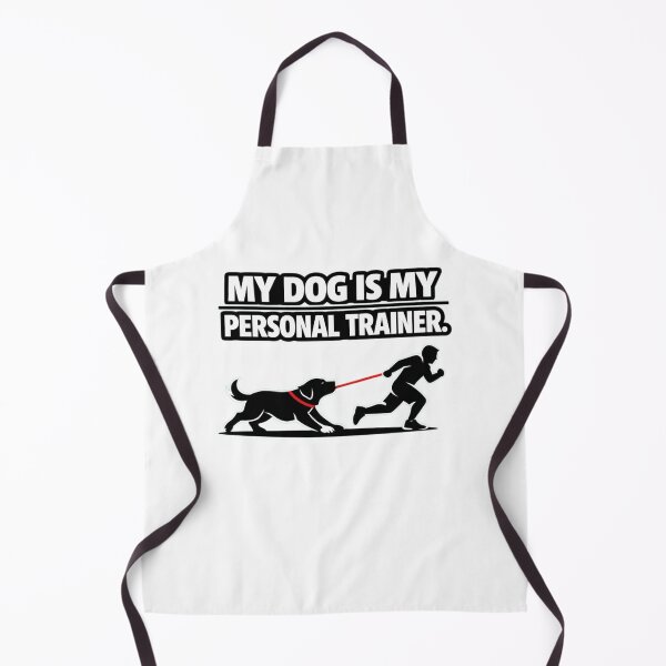 Item preview, My Dog Is My Personal Trainer – Funny Dog Fitness T‑Shirt designed and sold by Timeless Junction.