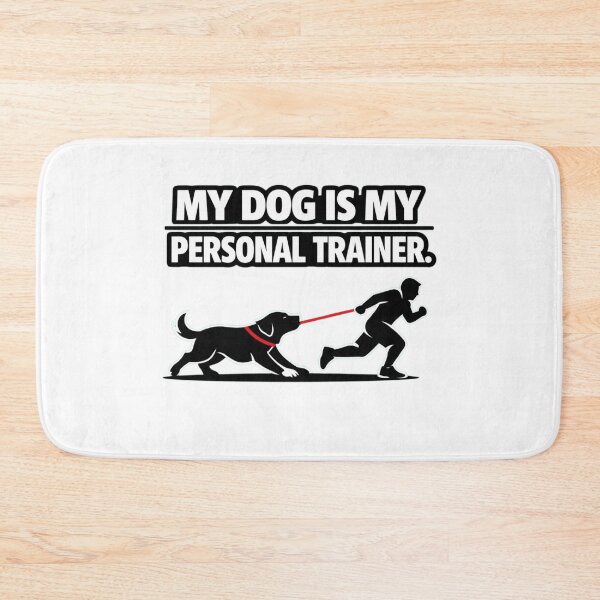 Item preview, My Dog Is My Personal Trainer – Funny Dog Fitness T‑Shirt designed and sold by Timeless Junction.