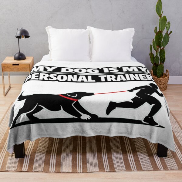Item preview, My Dog Is My Personal Trainer – Funny Dog Fitness T‑Shirt designed and sold by Timeless Junction.