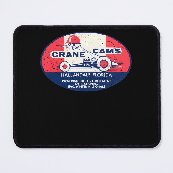 Item preview, 1962 Crane Cams Florida vintage drag racing. Burnout, distressed print. designed and sold by Majdi aldasouki.