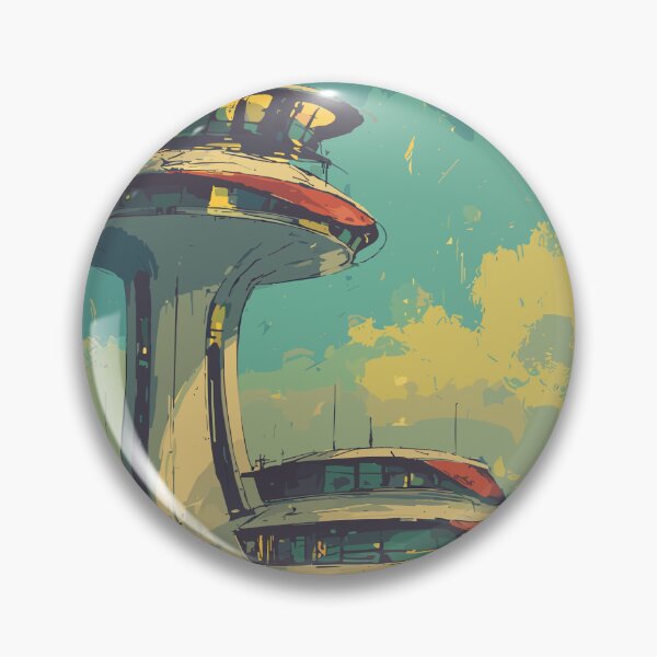 Item preview, Dusk at the Sky-Port - Space Age Architecture designed and sold by bapupa.